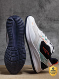 White Slate Blue Running Shoes For Men