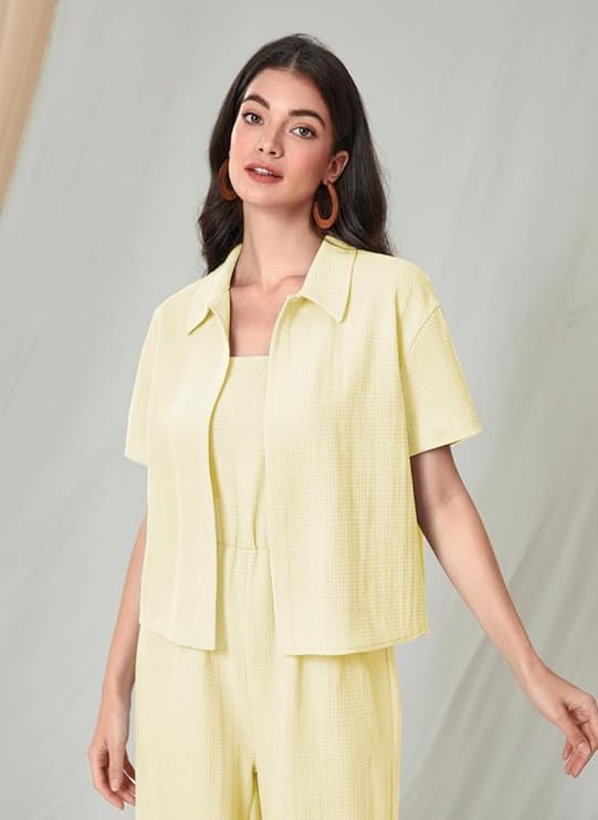 Women's Jumpsuit Co-ord Set | Soft Breathable Feel | Comfortable Fit with Easy Movement