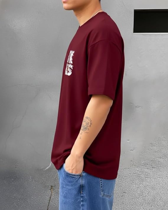 Baggy Hip-Hop T-Shirt for Men - Graphic Printed T Shirts