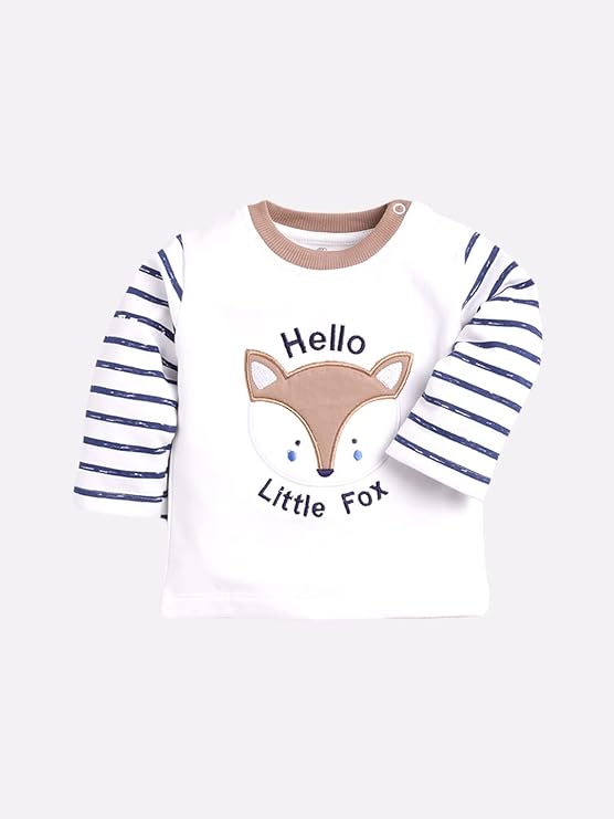 Baby Boys Cotton Clothing Set | Full Sleeve T-Shirt & Pants