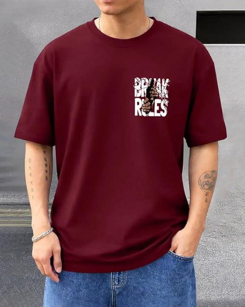 Baggy Hip-Hop T-Shirt for Men - Graphic Printed T Shirts