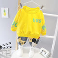 Boys Cotton Track Suit Yellow