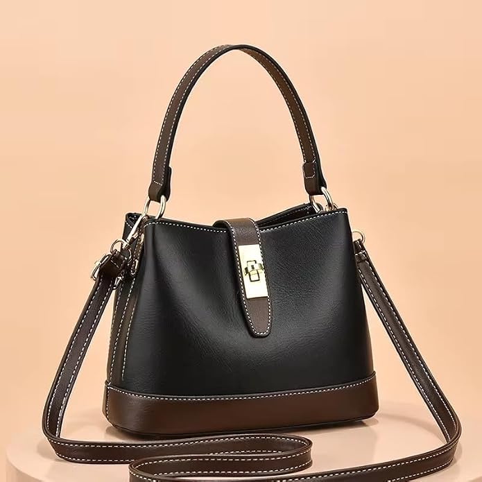 Women's Girls Bucket Cross Body Bag with Sling