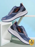 Slate Blue Orange Running Shoes For Men