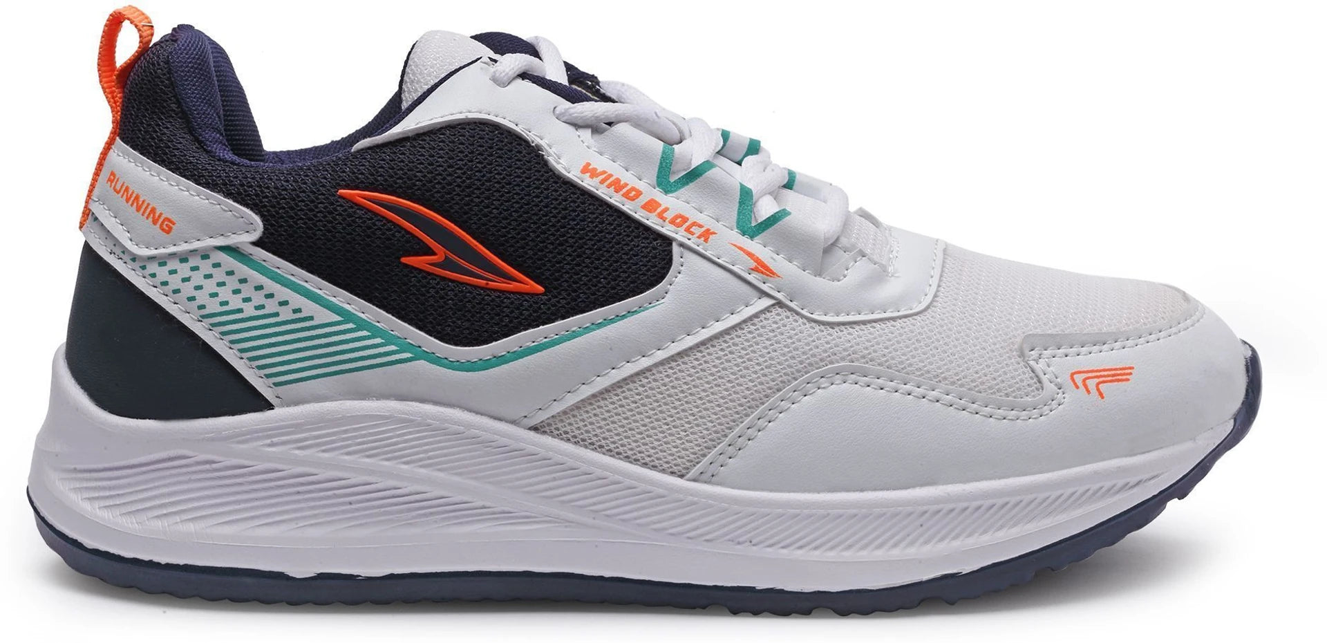 White Slate Blue Running Shoes For Men