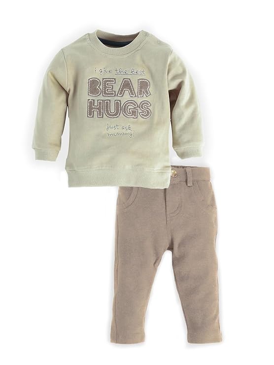 Baby Boys Cotton Clothing Set | Full Sleeve T-Shirt & Pants