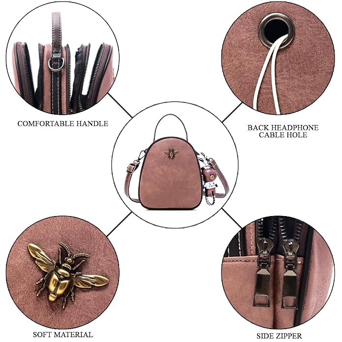Women's Cross-Body Shoulder Sling Bag With Adjustable Strap