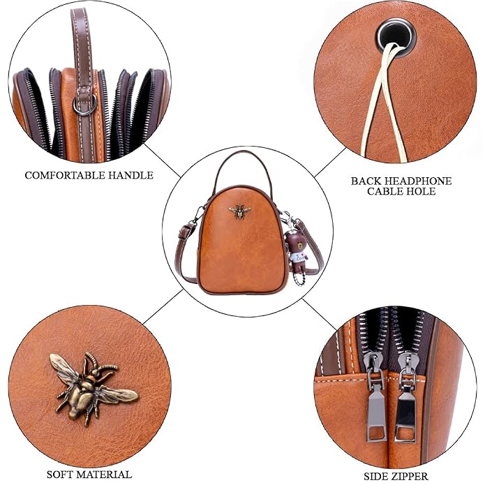 Women's Cross-Body Shoulder Sling Bag With Adjustable Strap