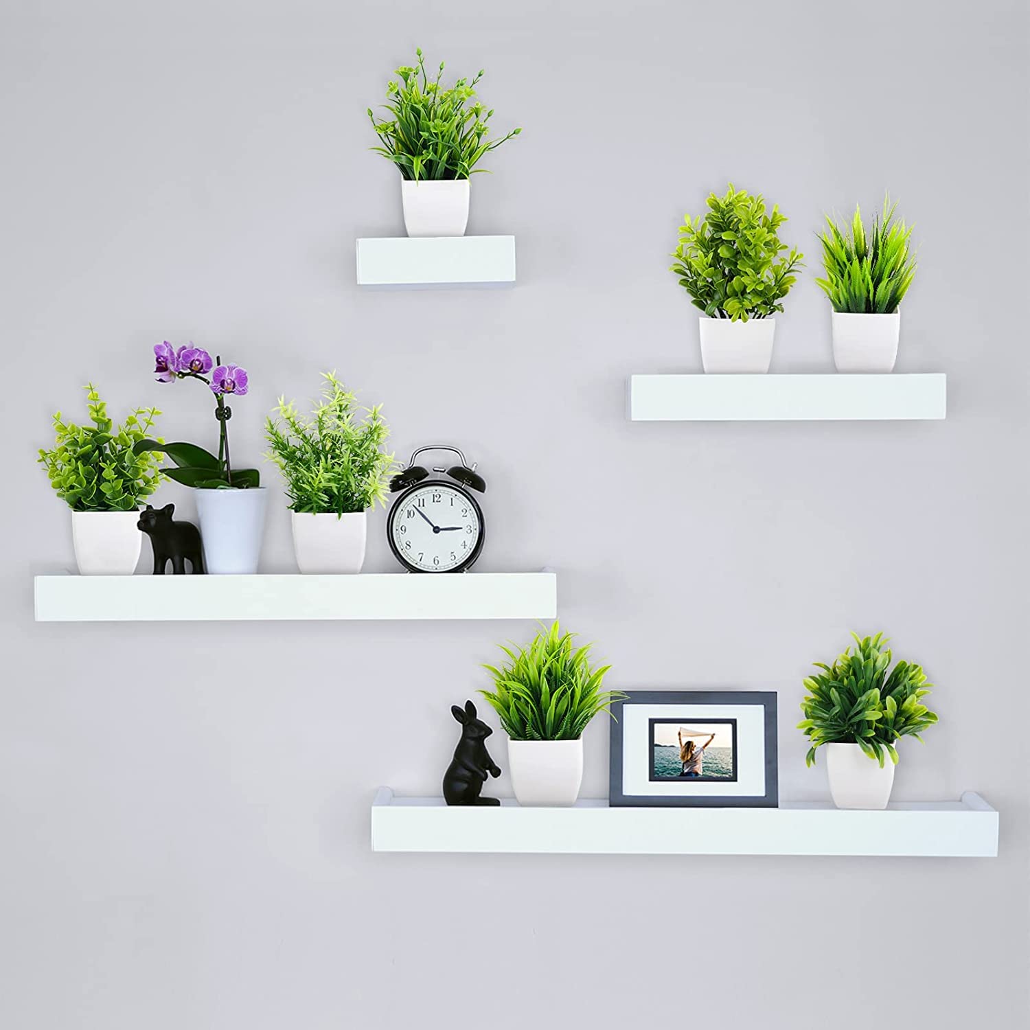 Artificial Plastic Eucalyptus Plants for Home Decor  (Set 0F 8 )