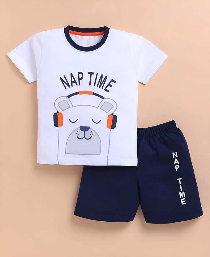 Boys Summer 3 Packs Of T-shirts and Shorts Combo Set (Multicolors)
