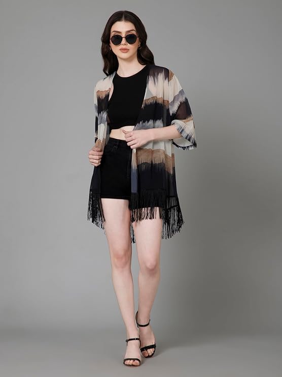 Colorblocked Shrug for Women