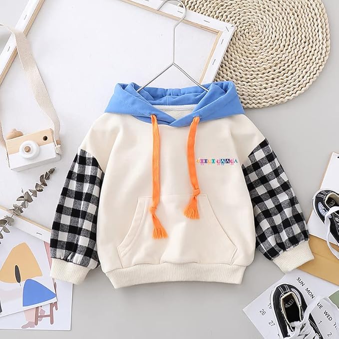 Boy's Cotton Printed Full Sleeves Hoodie Sweatshirt with Jogger Set