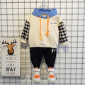 Boy's Cotton Printed Full Sleeves Hoodie Sweatshirt with Jogger Set