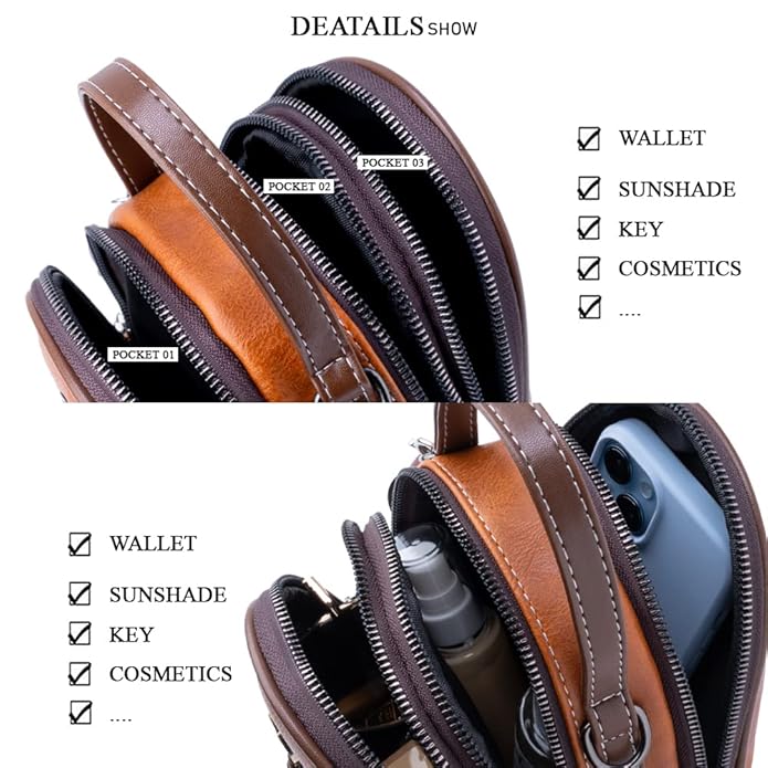 Women's Cross-Body Shoulder Sling Bag With Adjustable Strap