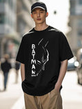 Men's Half Sleeve Round Neck Cottonblend Graphic Print Oversized Tshirt for Man