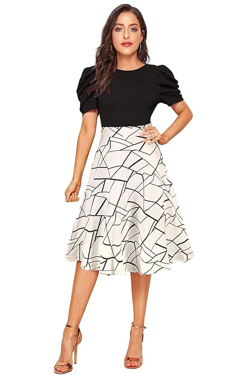 Women's A-LINE Knee Length Dress