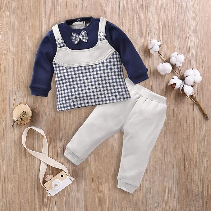 Baby Boys Cotton Clothing Set | Full Sleeve T-Shirt & Pants