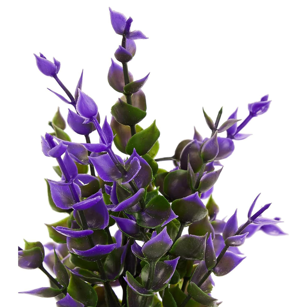Artificial Plants with Pot Durable Plastic | No Maintenance | Dimensions: 5 cm X 13 cm (Pack of 8)