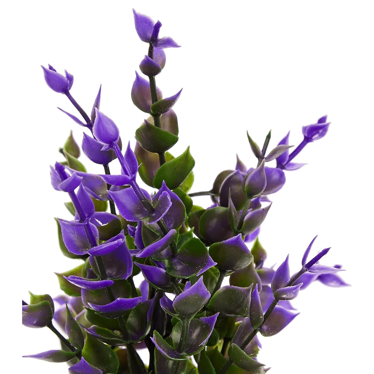 Artificial Plants with Pot Durable Plastic | No Maintenance | Dimensions: 5 cm X 13 cm (Pack of 8)
