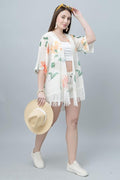 Floral Print Shrug for Women