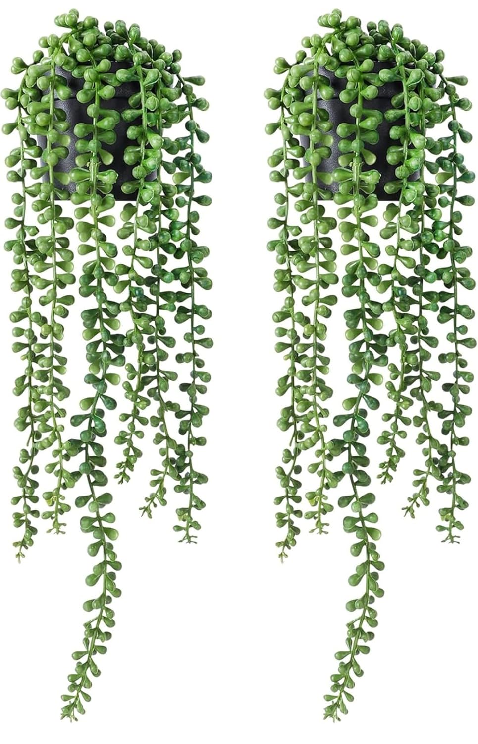 Artificial Greenery Ferns Vines Flowers Needle Wall Hanging For Home Decor