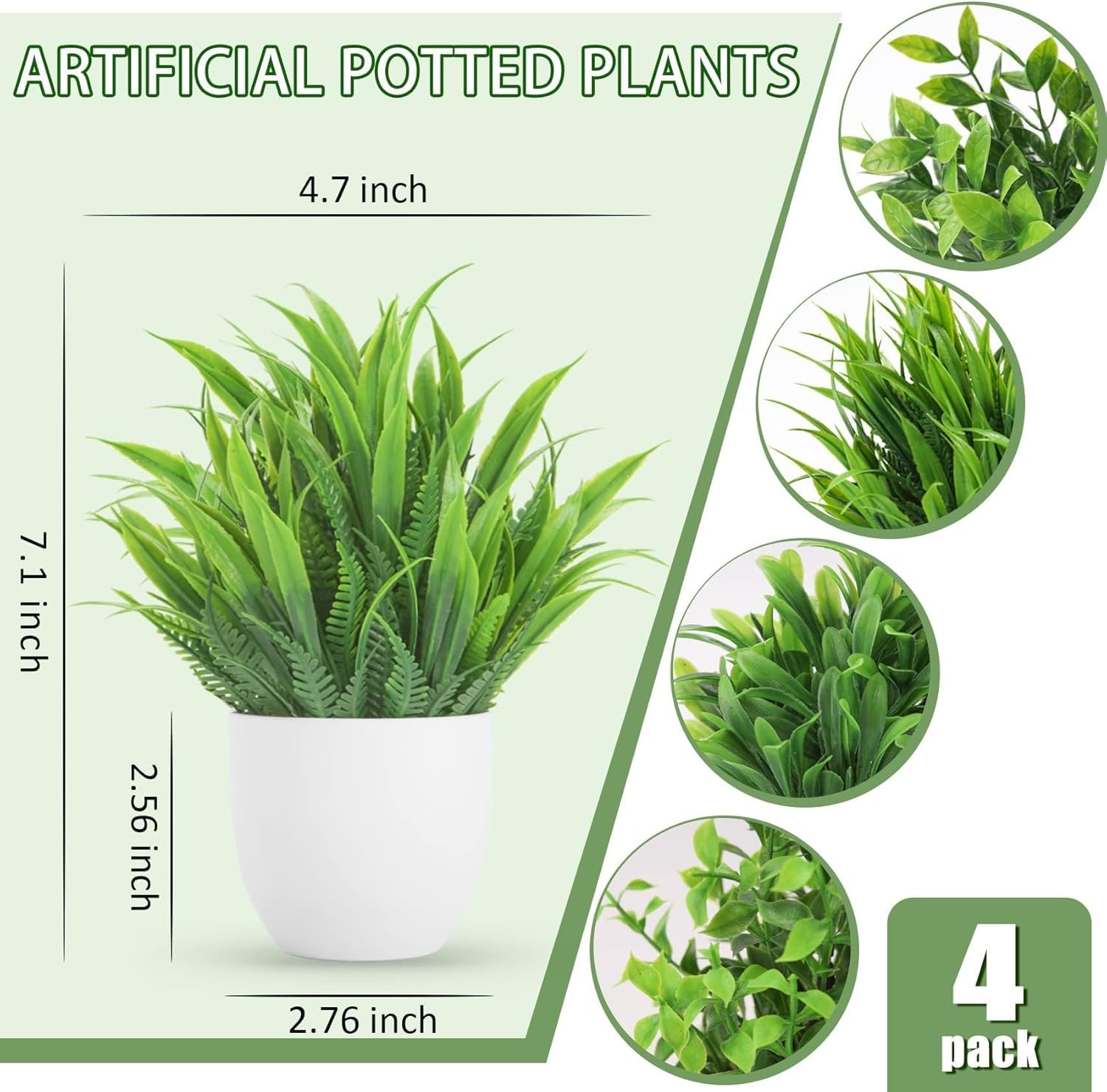 Artificial Potted Eucalyptus Faux Plants for Home