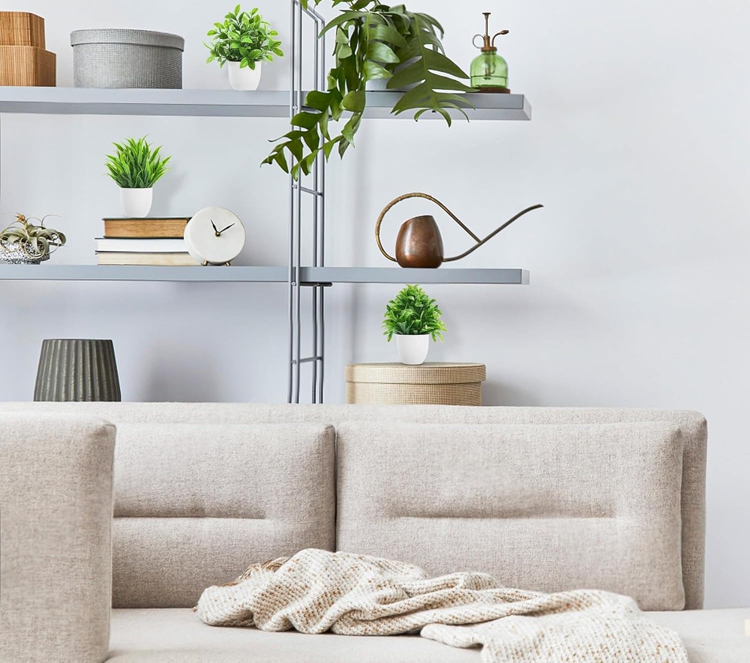 Artificial Potted Eucalyptus Faux Plants for Home