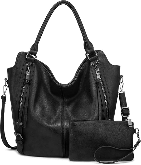 Hand Bags for Women Combo - Faux Leather Stylish Ladies Handbag Purse - Crossbody Shoulder Sling Bag with Adjustable Strap
