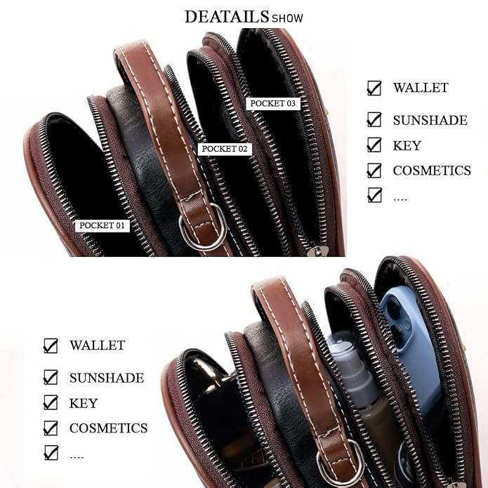 Women's Cross-Body Shoulder Sling Bag With Adjustable Strap