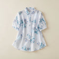 Women's Pink Floral Printed Button Down Western Shirt with Collared Neck and Half Sleeves in Relaxed Fit Style