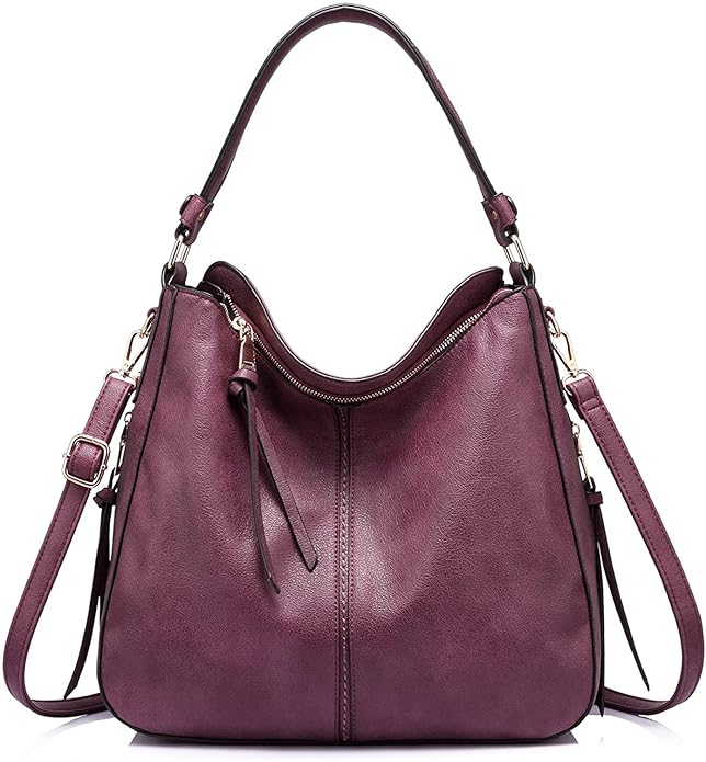 Women Faux Leather Handbags Shoulder Hobo Bag Ladies Big Purse With Long Strap