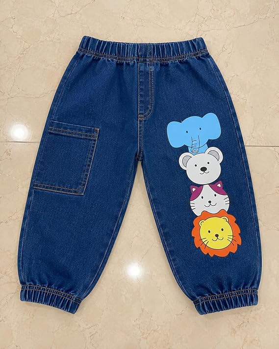 T-shirt with Printed Jogger Pant for Boys - Cotton Clothing Set for Baby Boy