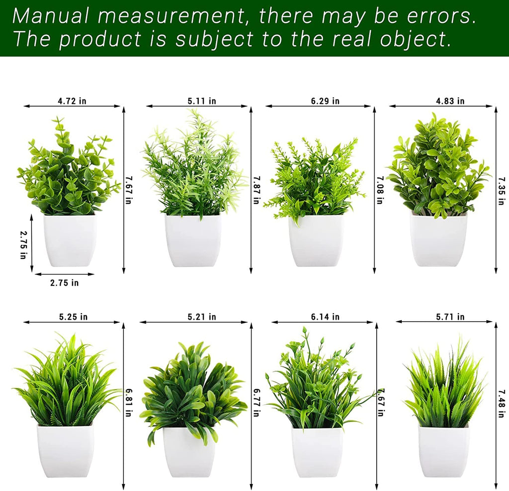 Artificial Plastic Eucalyptus Plants for Home Decor  (Set 0F 8 )