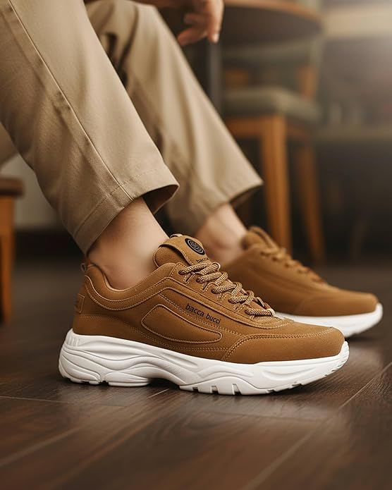Tan Men's Energy Afterburn Disruptor Sneakers