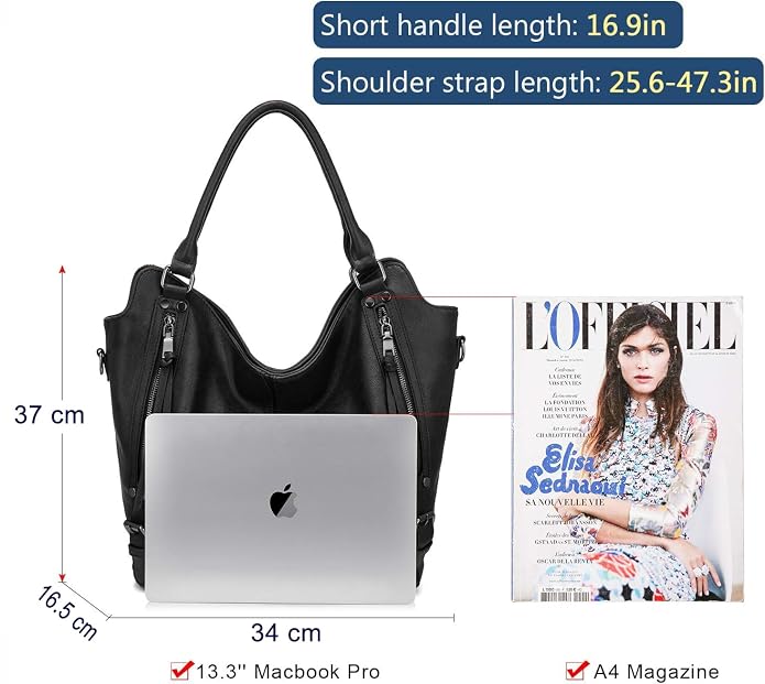 Hand Bags for Women Combo - Faux Leather Stylish Ladies Handbag Purse - Crossbody Shoulder Sling Bag with Adjustable Strap