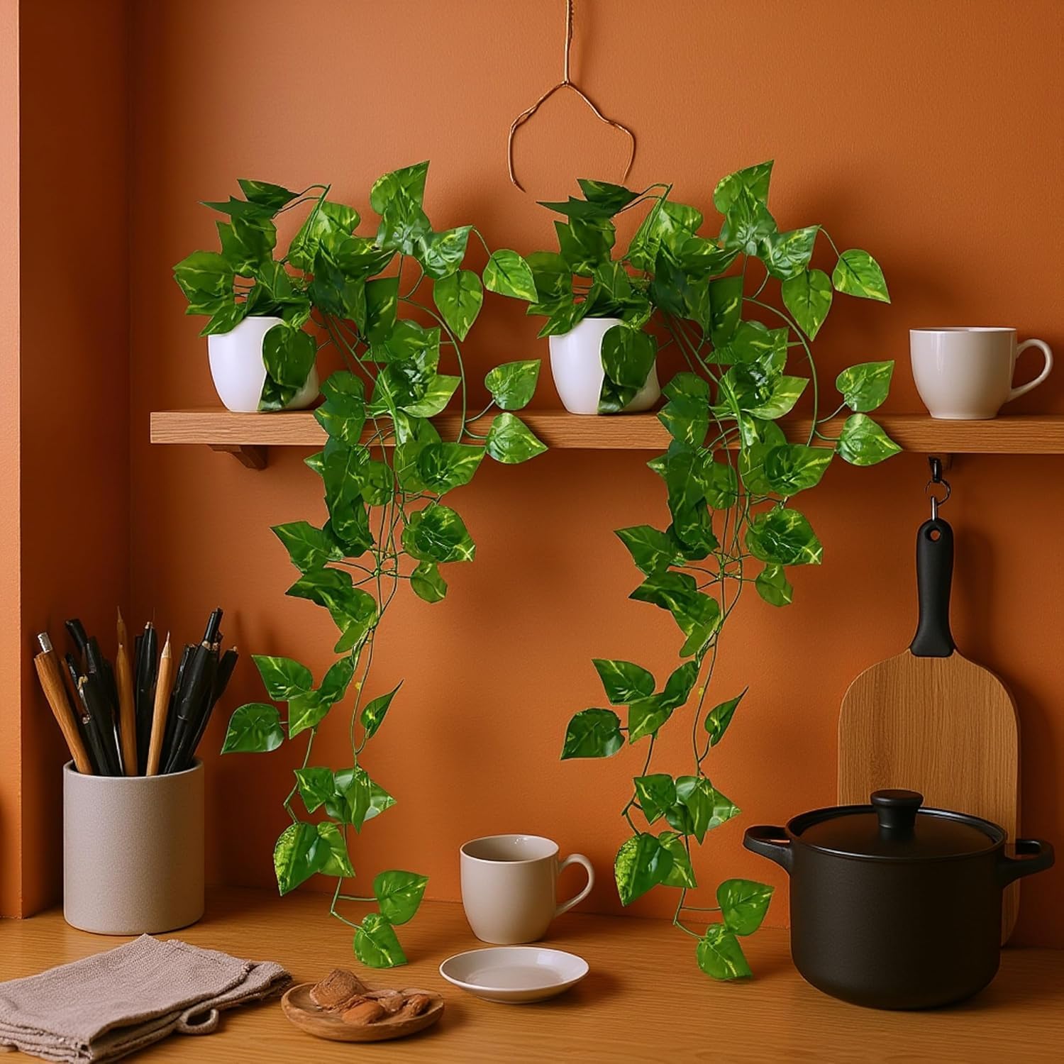 Artificial Vine Plants with Small Pot (45 cm) Pack of 2