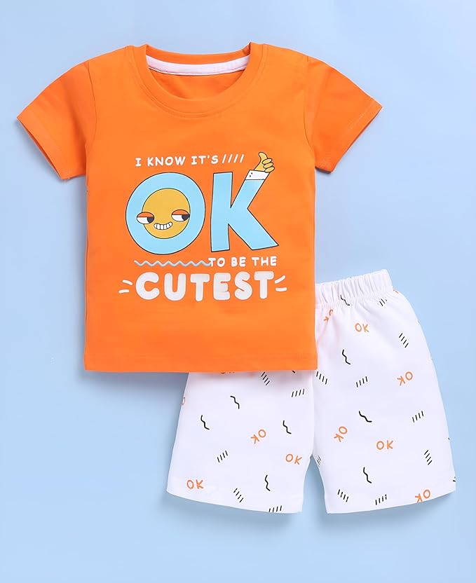 Boys Summer 3 Packs Of T-shirts and Shorts Combo Set (Multicolors)