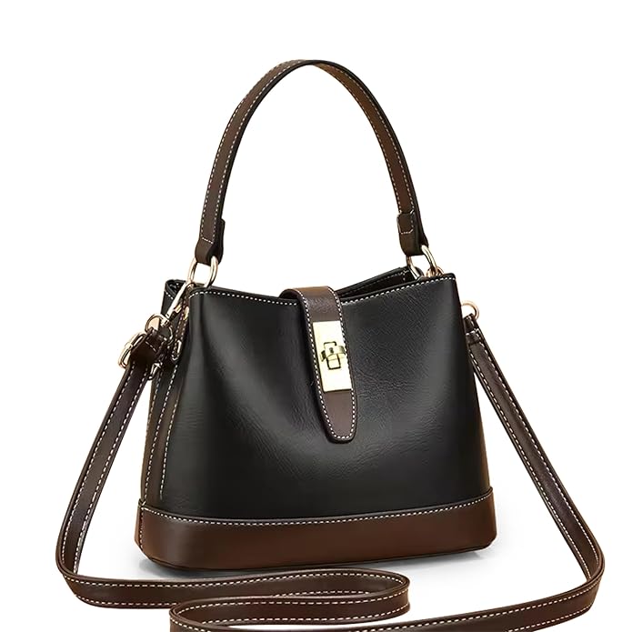 Women's Girls Bucket Cross Body Bag with Sling