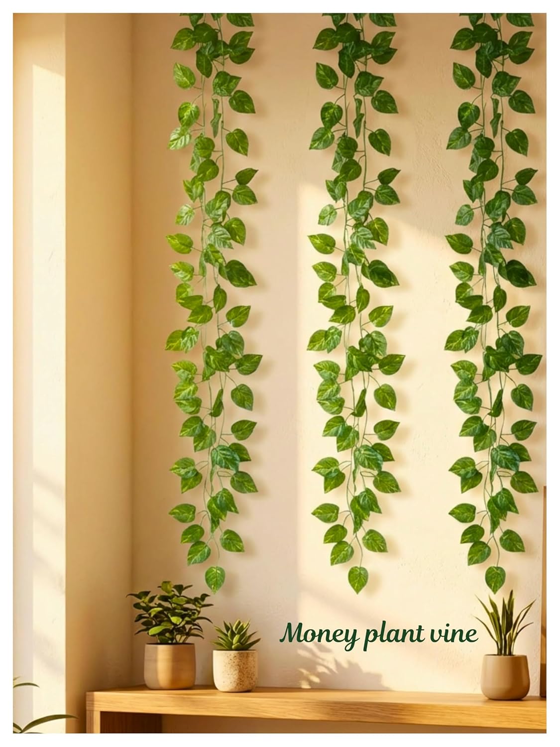 Artificial Money Plant Vine - Set of 3