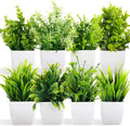 Artificial Plastic Eucalyptus Plants for Home Decor  (Set 0F 8 )