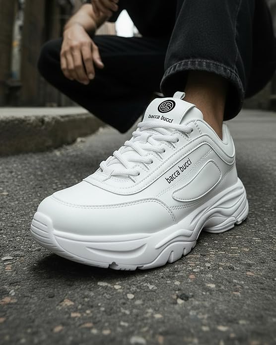 White Men's Energy Afterburn Disruptor Sneakers