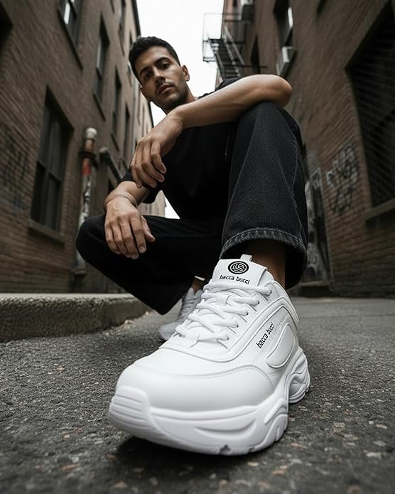White Men's Energy Afterburn Disruptor Sneakers