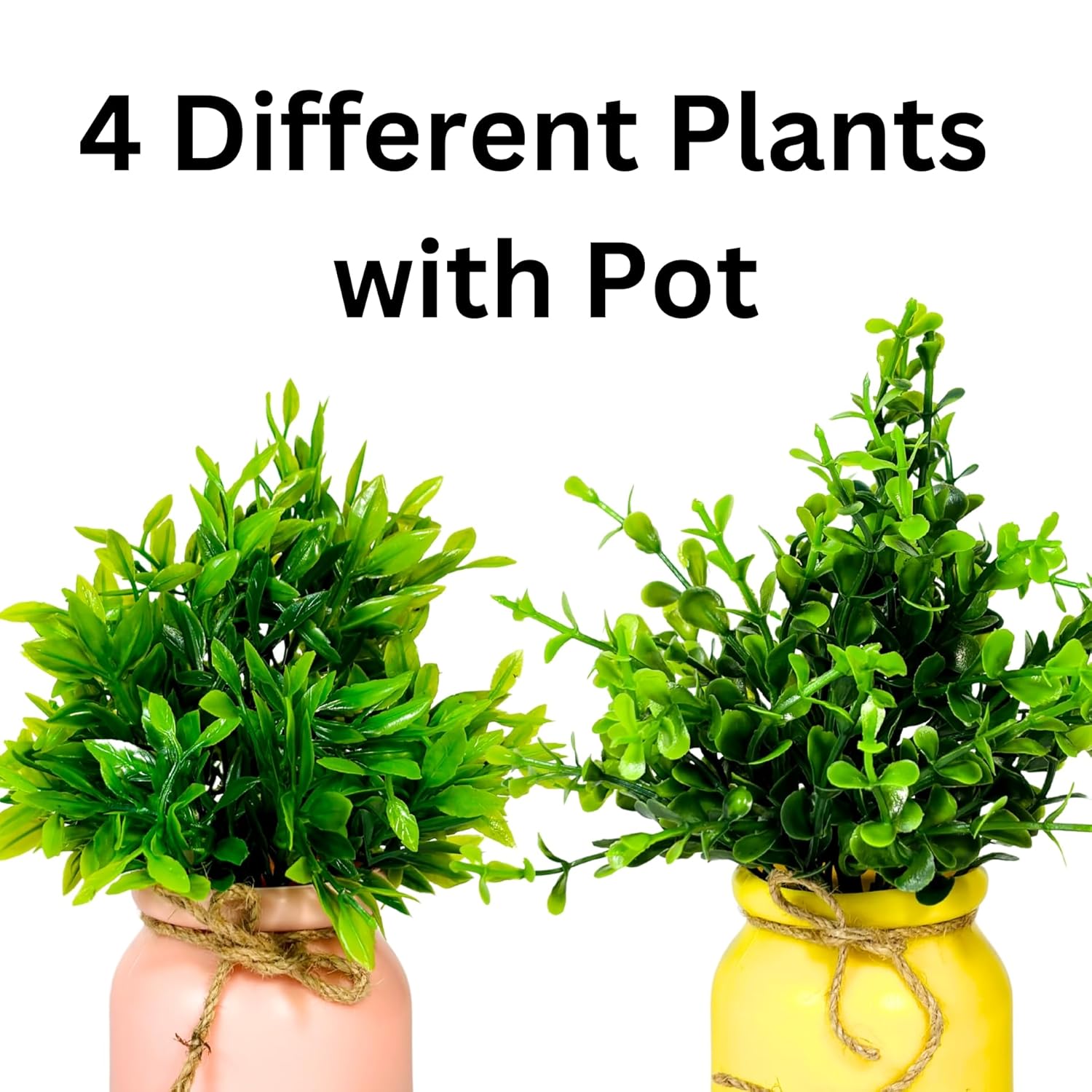 Artificial Pot Flowers Small Fake Plants with Pot
