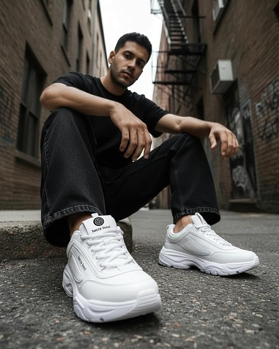 White Men's Energy Afterburn Disruptor Sneakers