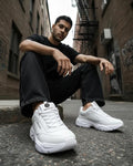 White Men's Energy Afterburn Disruptor Sneakers