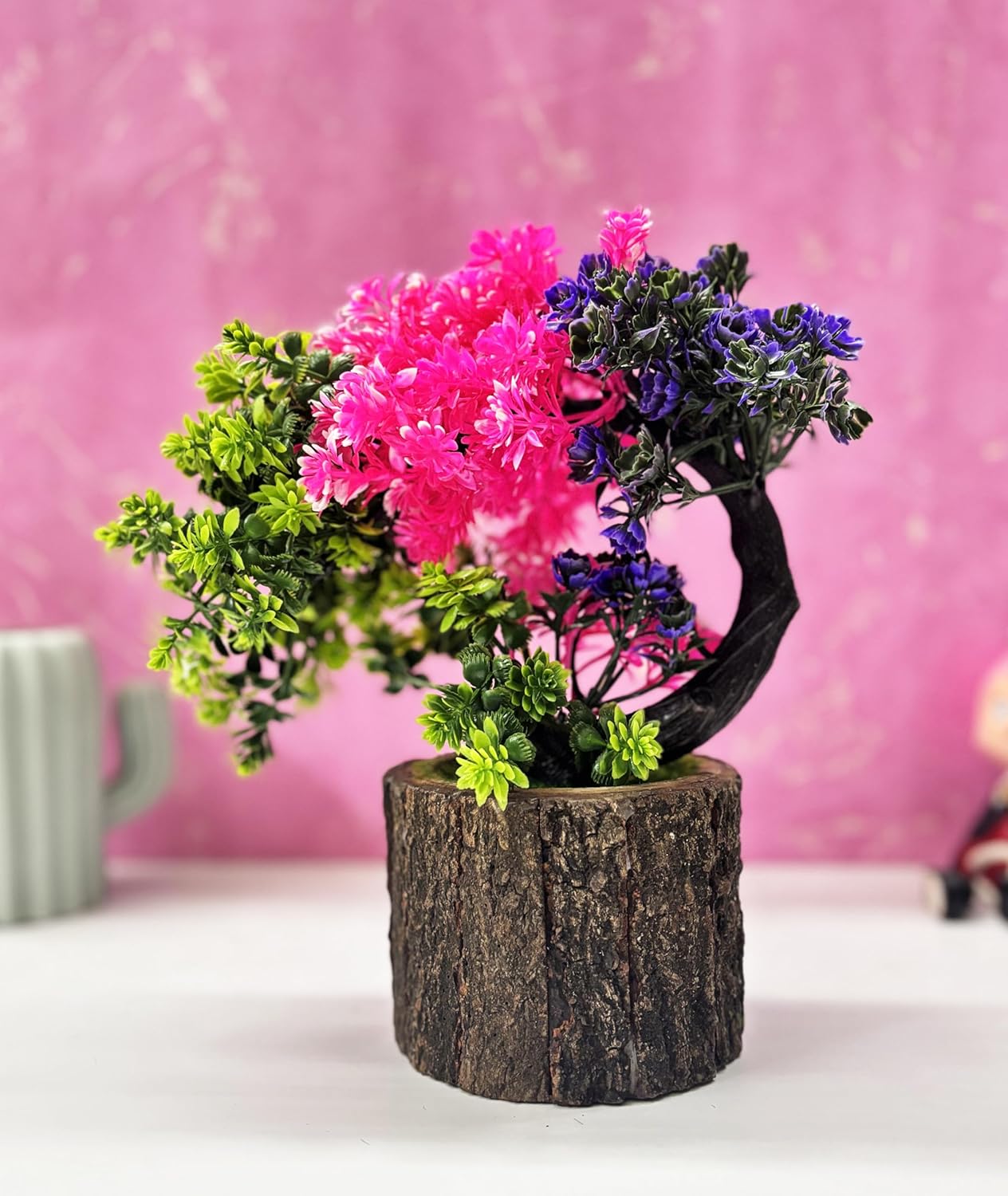 Artificial Bonsai Tree Fake Plant Potted House Plants Japanese Pine Bonsai