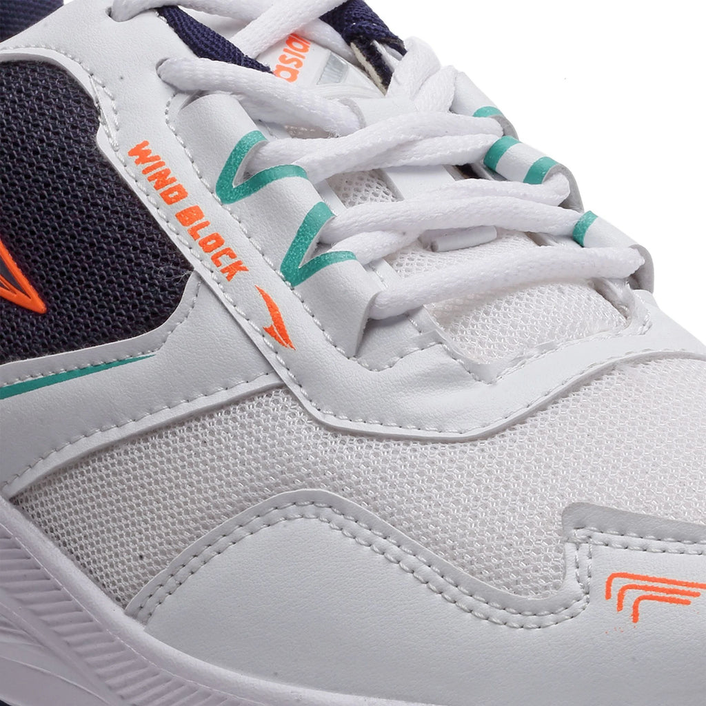 White Slate Blue Running Shoes For Men
