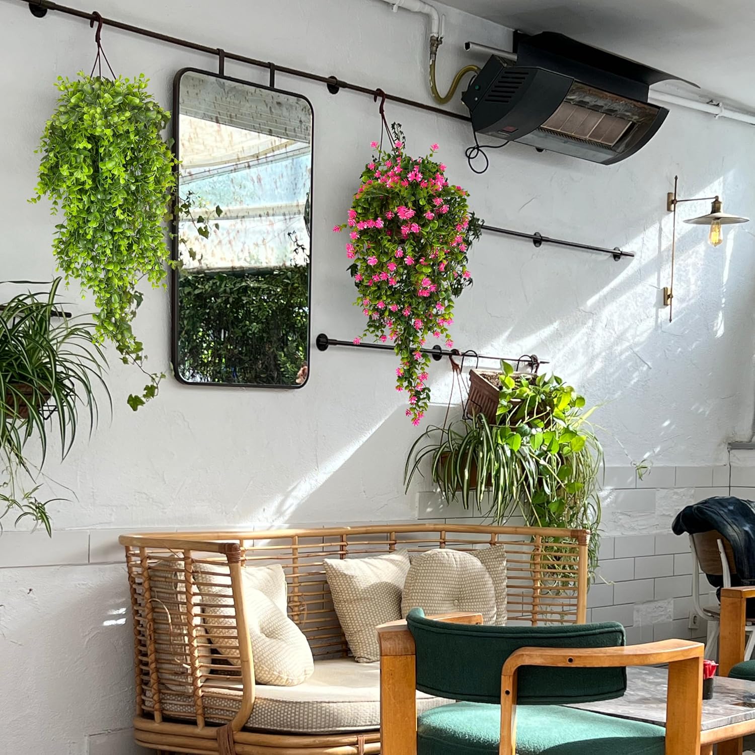 Artificial Hanging Plants Leaves Eucalyptus Ivy Garlands Plant Greenery Vine Creeper