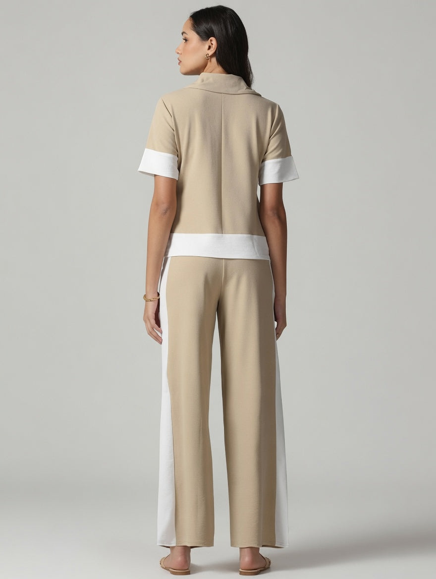 Ivory Edge Colour block Co-Ord Set