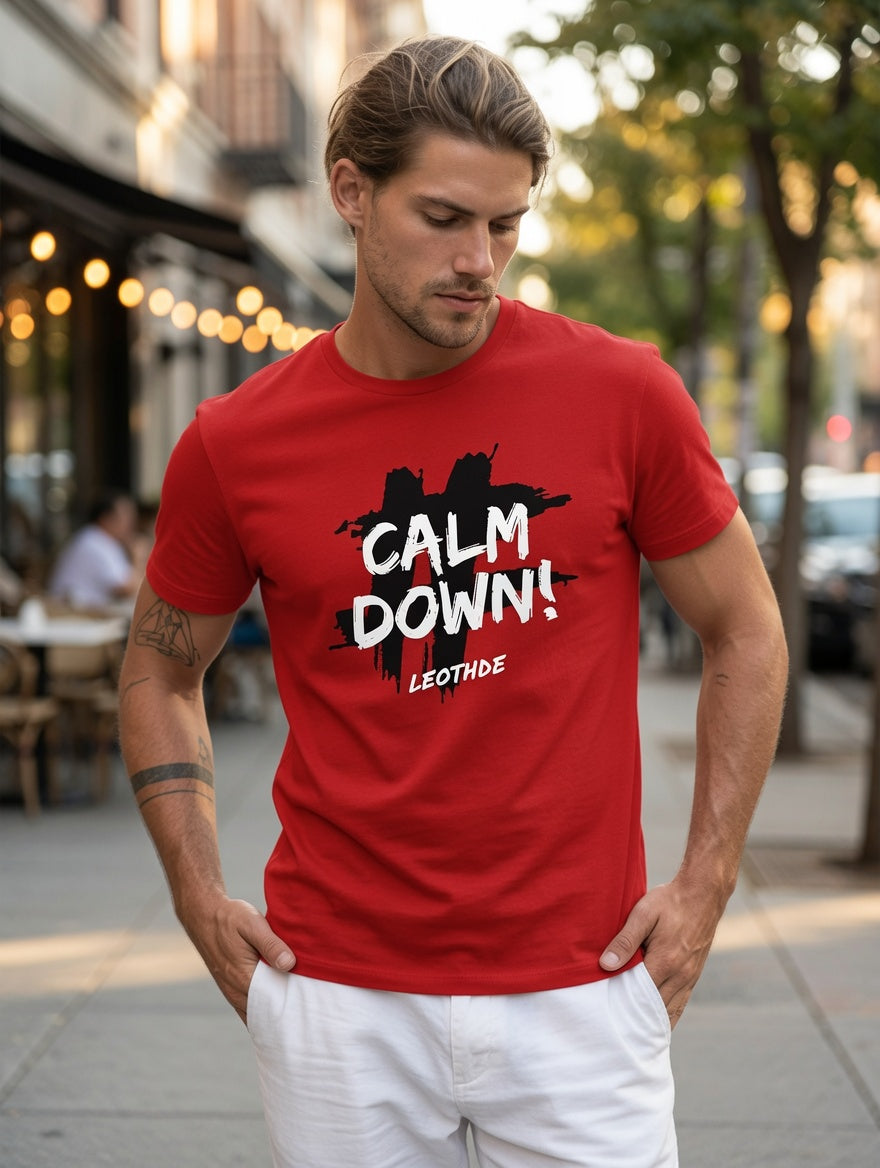 Regular Fit Half Sleeve Round Neck Cottonblend Tshirt for Men